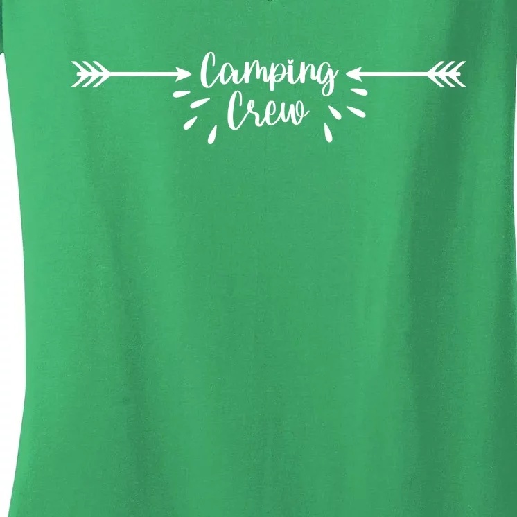 Camping Crew Arrow Women's V-Neck T-Shirt