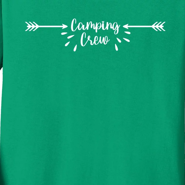 Camping Crew Arrow Kids Long Sleeve Shirt