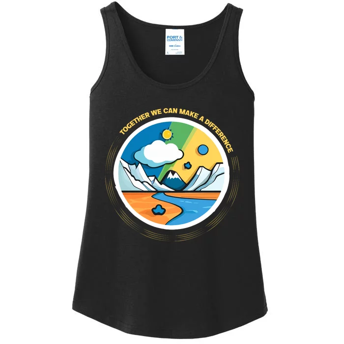 Climate Change Awareness Ladies Essential Tank