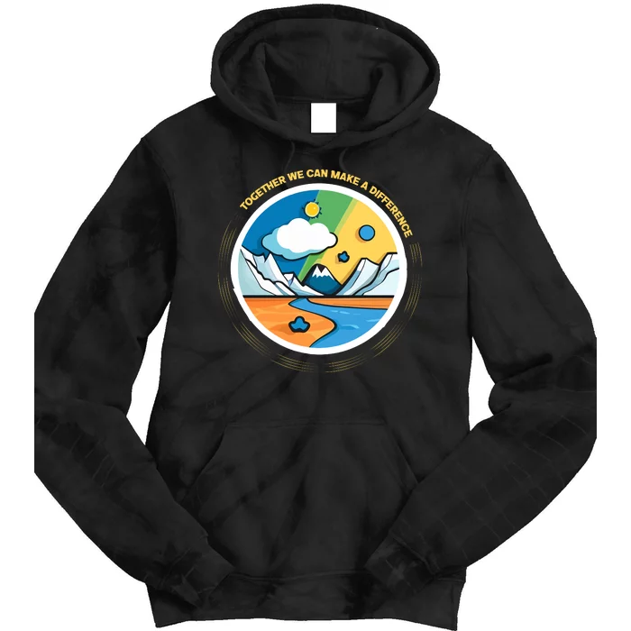 Climate Change Awareness Tie Dye Hoodie