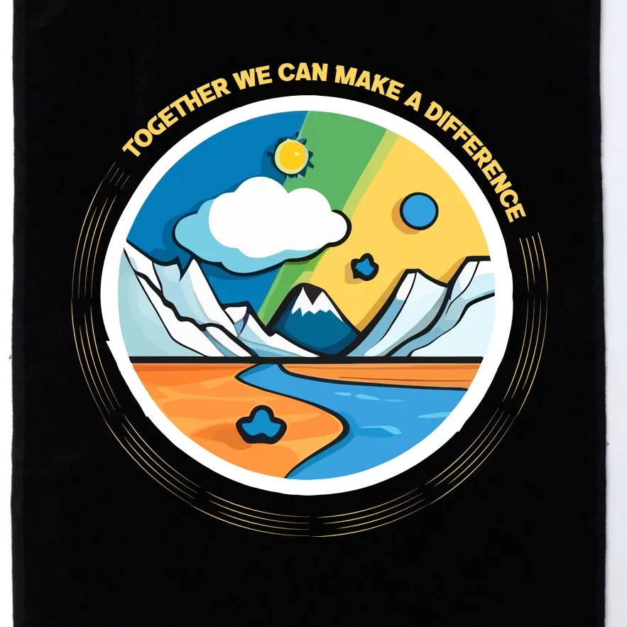 Climate Change Awareness Platinum Collection Golf Towel