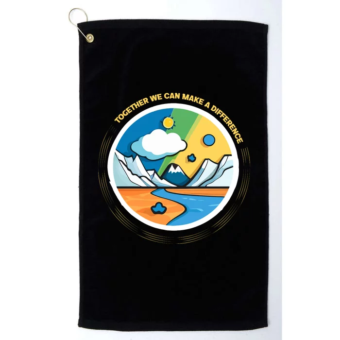 Climate Change Awareness Platinum Collection Golf Towel