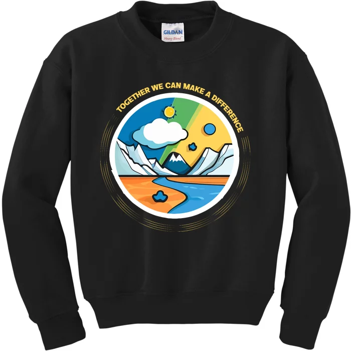 Climate Change Awareness Kids Sweatshirt