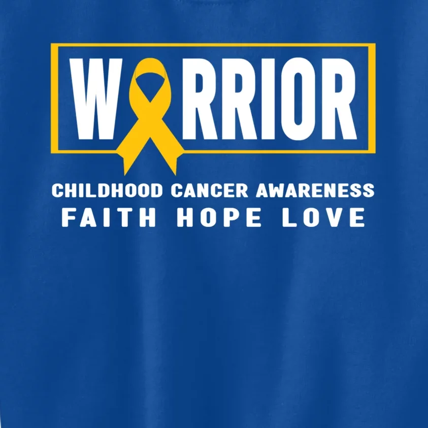 Childhood Cancer Awareness Meaningful Gift Great Gift Hood Cancer Warrior Gift Kids Sweatshirt