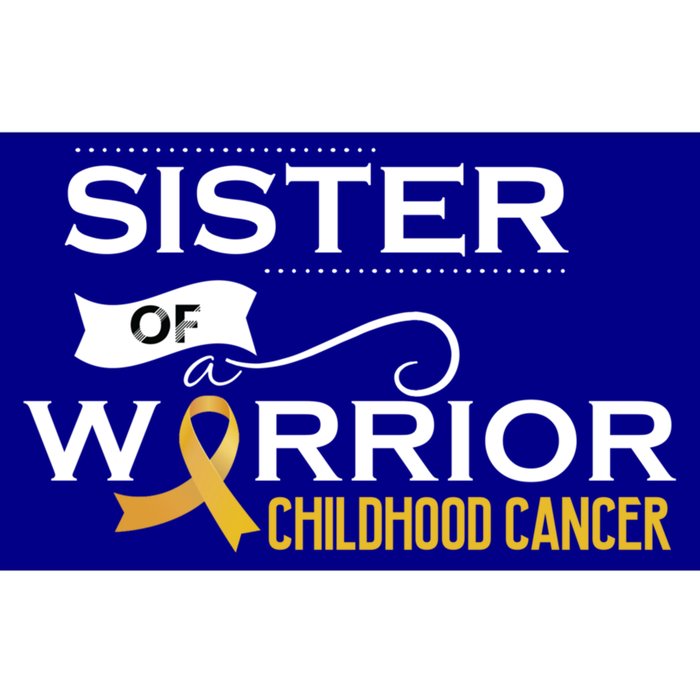 Childhood Cancer Awareness Sister Of A Warrior Great Gift Bumper Sticker