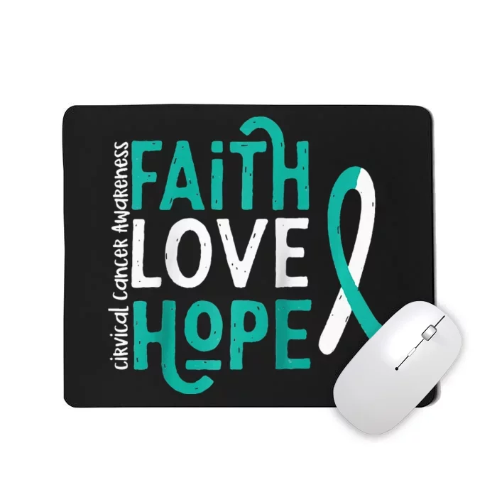 Cervical CANCER awareness gifts Raglan Baseball Mousepad