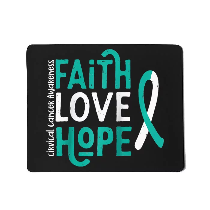 Cervical CANCER awareness gifts Raglan Baseball Mousepad