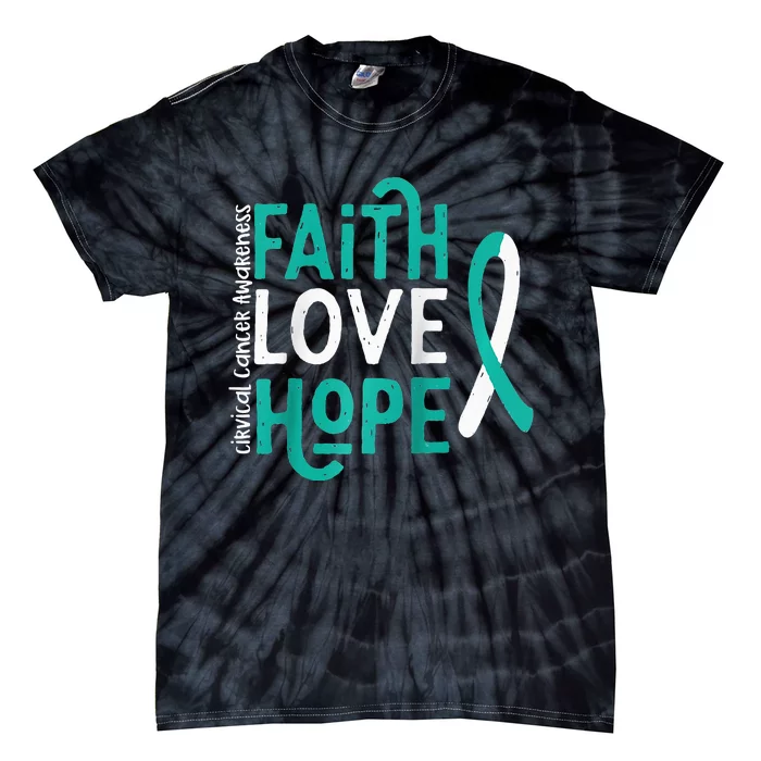 Cervical CANCER awareness gifts Raglan Baseball Tie-Dye T-Shirt