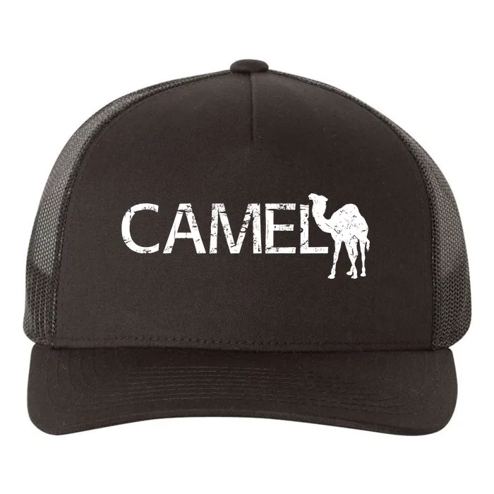 Camel Yupoong Adult 5-Panel Trucker Hat