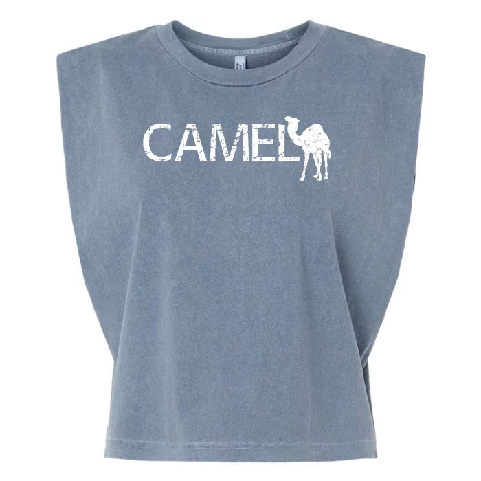 Camel Garment-Dyed Women's Muscle Tee