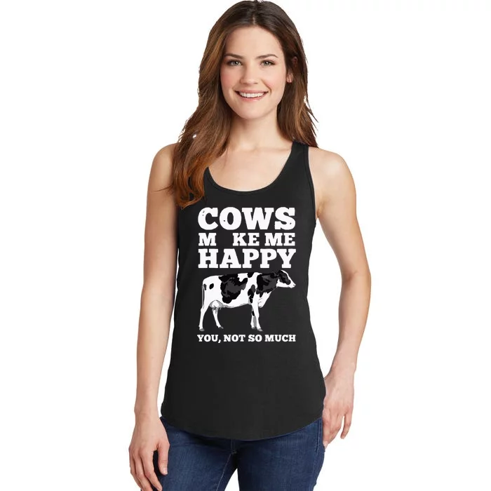 Cool Cow Art For Cow Farmer Dairy Cows Farm Animal Ladies Essential Tank