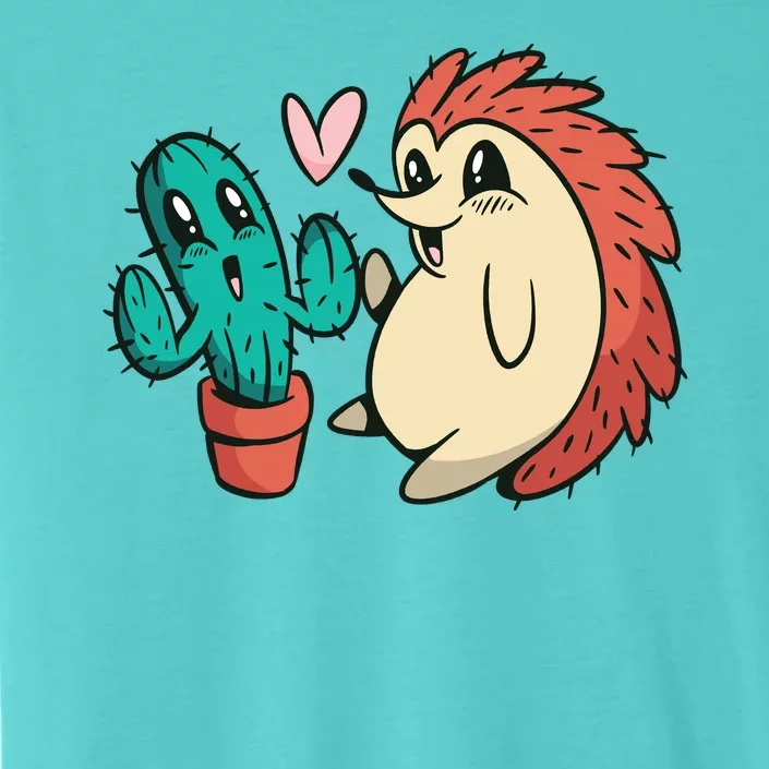 Cute Cactus And Hedgehog ChromaSoft Performance T-Shirt