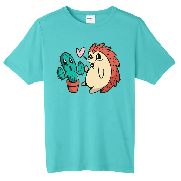 Cute Cactus And Hedgehog ChromaSoft Performance T-Shirt