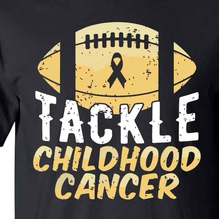 Childhood Cancer Awareness Tackle Childhood Cancer Football Tall T-Shirt