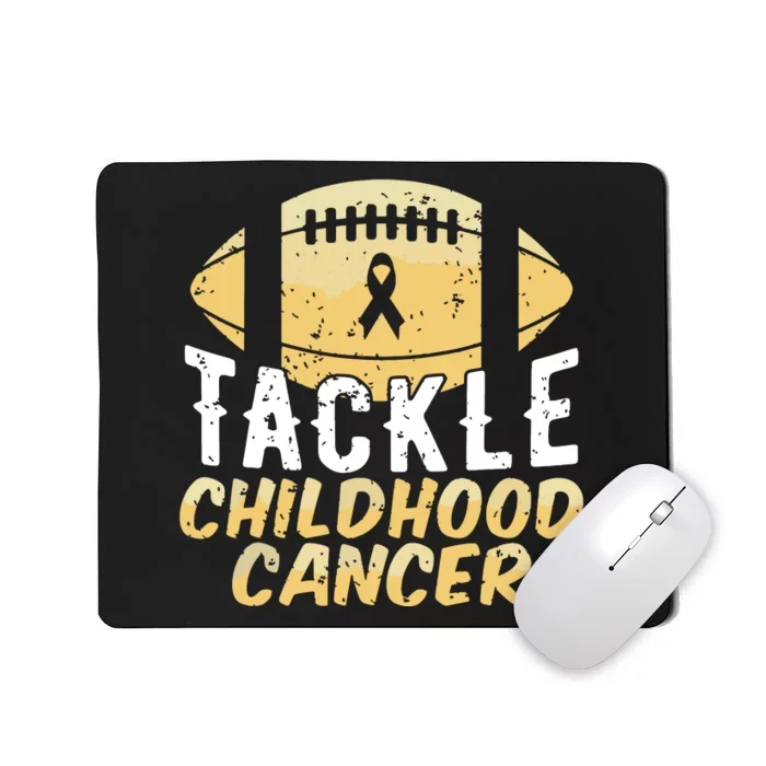 Childhood Cancer Awareness Tackle Childhood Cancer Football Mousepad