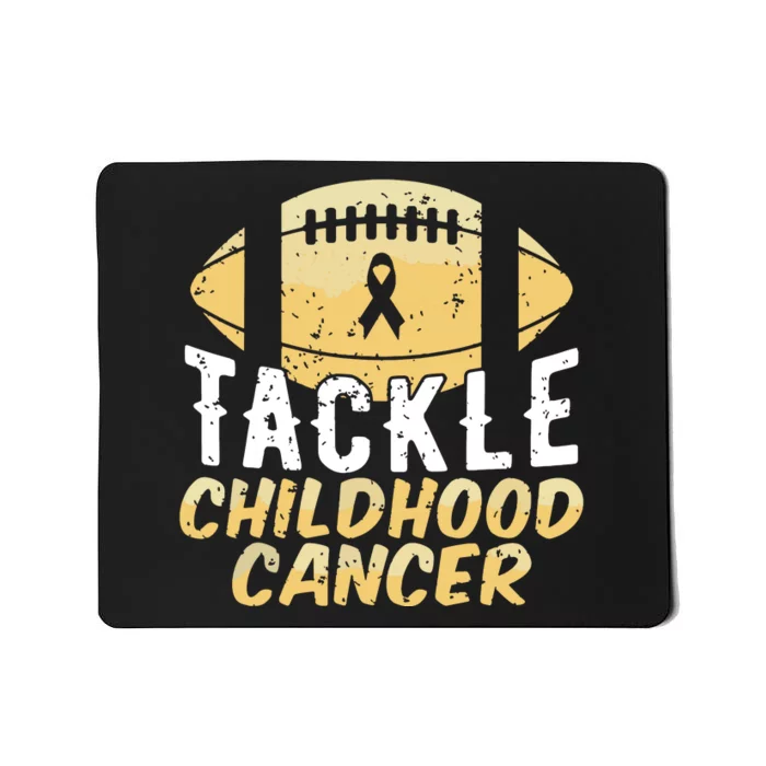 Childhood Cancer Awareness Tackle Childhood Cancer Football Mousepad