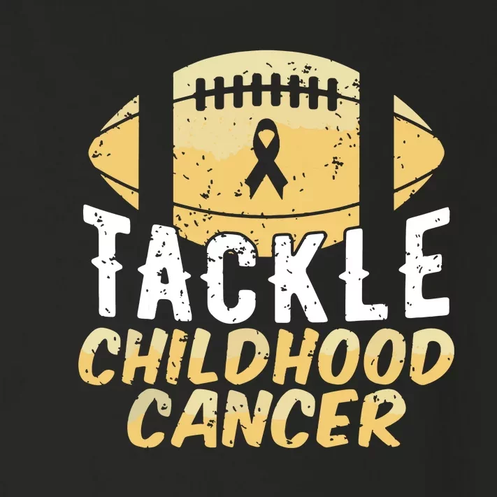 Childhood Cancer Awareness Tackle Childhood Cancer Football Toddler Long Sleeve Shirt