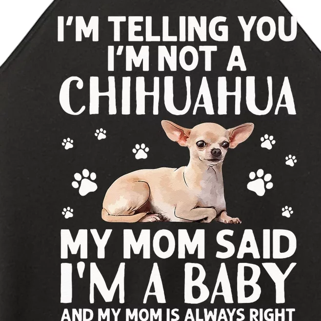 Cute Chihuahua Art For Women Mom Dog Breed Chihuahua Lovers Women’s Perfect Tri Rocker Tank