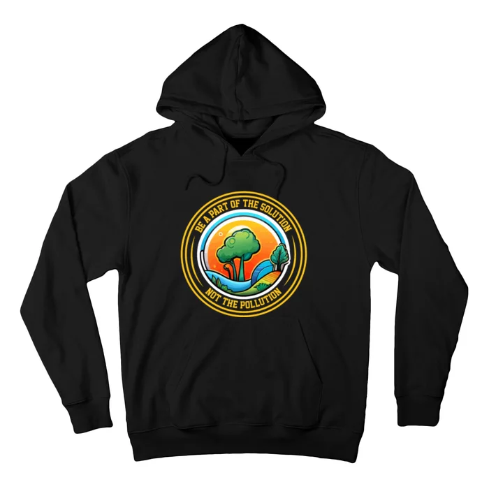 Climate Change Awareness Emblem Hoodie