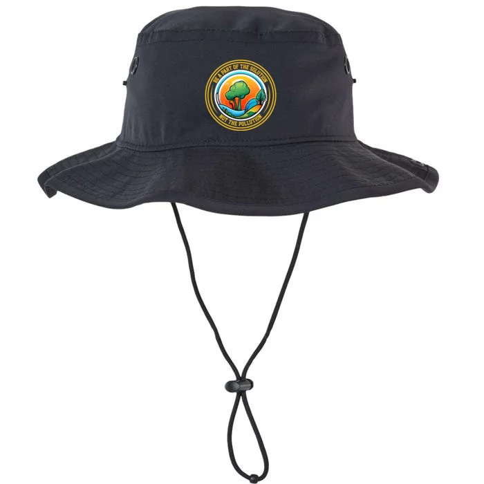 Climate Change Awareness Emblem Legacy Cool Fit Booney Bucket Hat