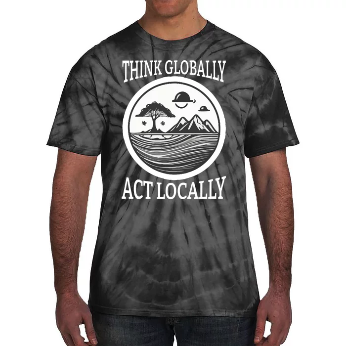 Climate Change Awareness Graphic Tie-Dye T-Shirt