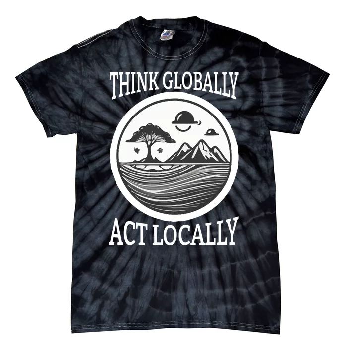 Climate Change Awareness Graphic Tie-Dye T-Shirt