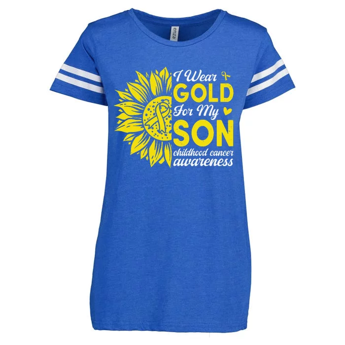 Childhood Cancer Awareness Warrior Gift Enza Ladies Jersey Football T-Shirt