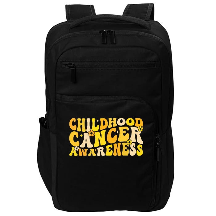 Childhood Cancer Awareness Rainbow Awareness Ribbon Impact Tech Backpack