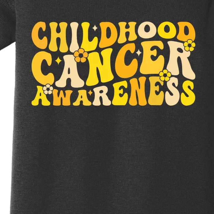 Childhood Cancer Awareness Rainbow Awareness Ribbon Baby Bodysuit