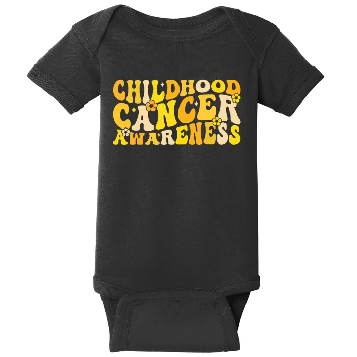 Childhood Cancer Awareness Rainbow Awareness Ribbon Baby Bodysuit