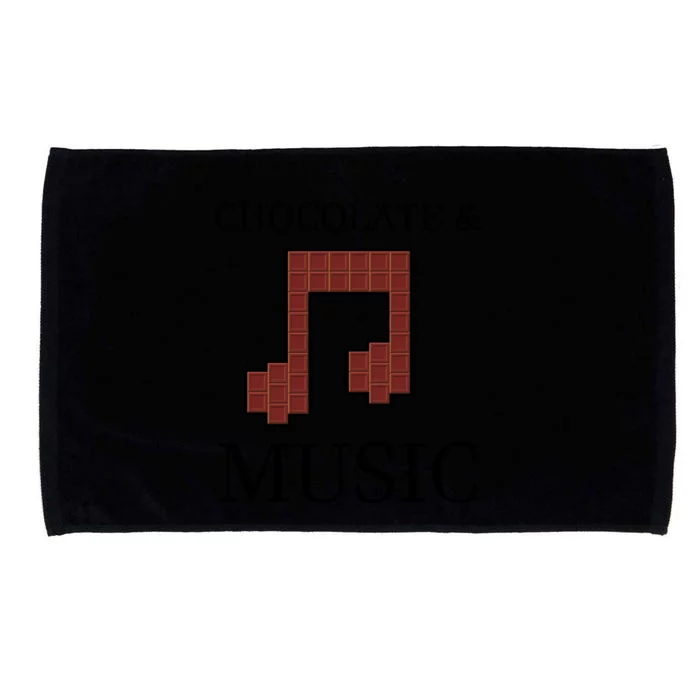 Chocolate Chef And Music Notes Chocolatier Musician Gift Microfiber Hand Towel