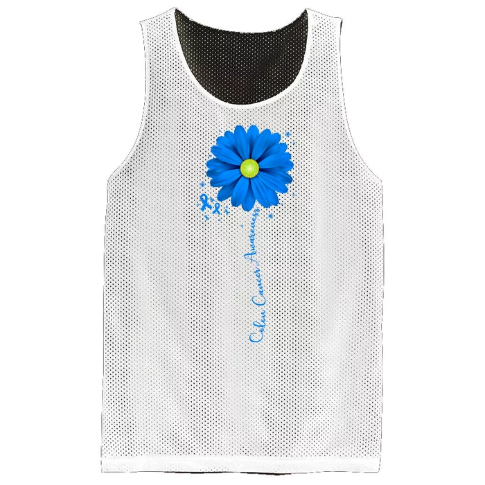 Colon Cancer Awareness Sunflower Ribbon Mesh Reversible Basketball Jersey Tank