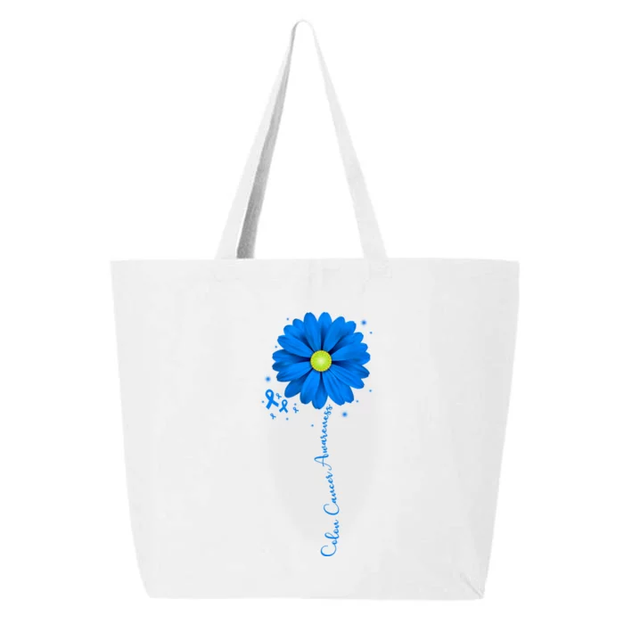 Colon Cancer Awareness Sunflower Ribbon 25L Jumbo Tote