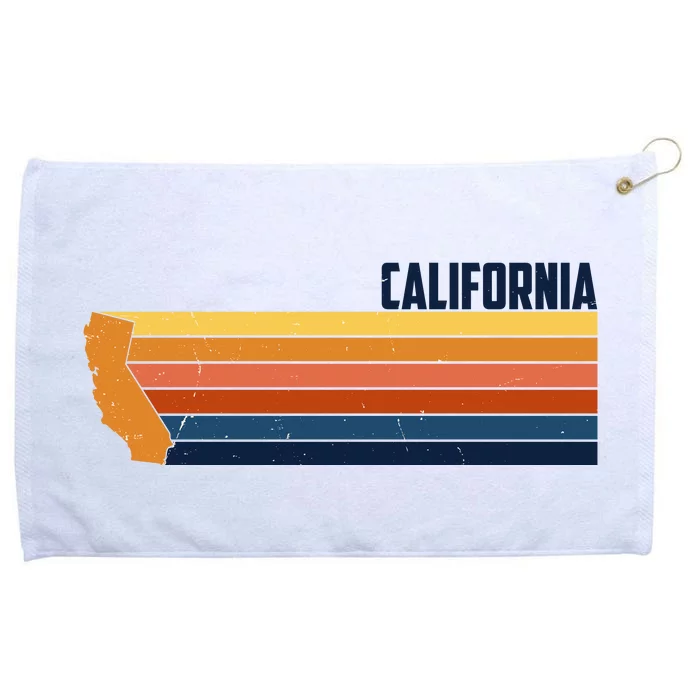 Retro Vintage Cali Grommeted Golf Towel