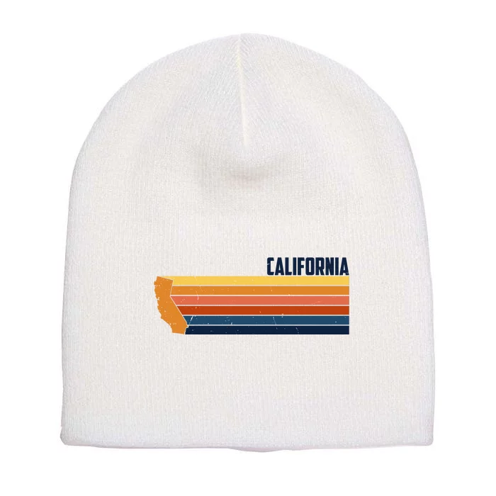 Retro Vintage Cali Short Acrylic Beanie