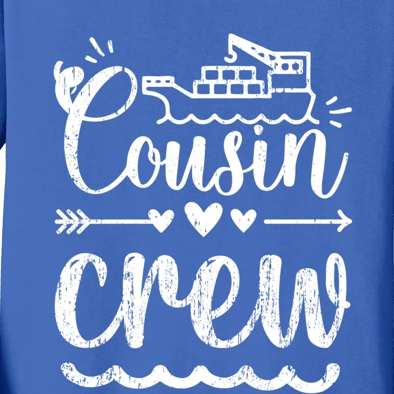 Cousin Crew And Adults Of Vessel Team Cousin Crew Gift Kids Long Sleeve Shirt