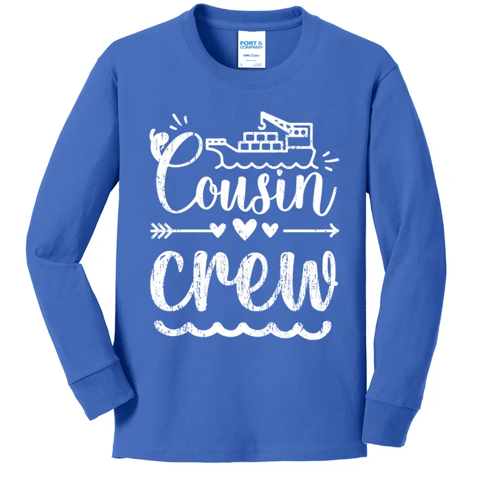 Cousin Crew And Adults Of Vessel Team Cousin Crew Gift Kids Long Sleeve Shirt