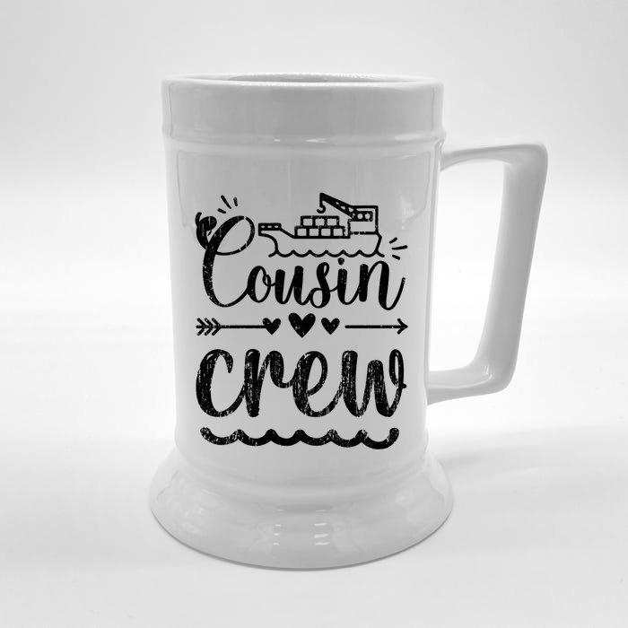 Cousin Crew And Adults Of Vessel Team Cousin Crew Gift Front & Back Beer Stein