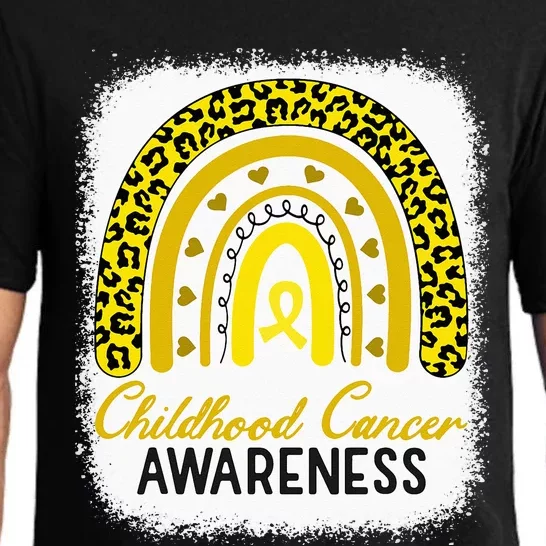 Childhood Cancer Awareness Hope Support Strong Warrior Pajama Set