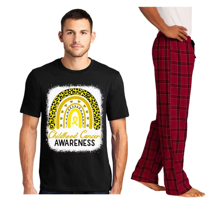 Childhood Cancer Awareness Hope Support Strong Warrior Pajama Set