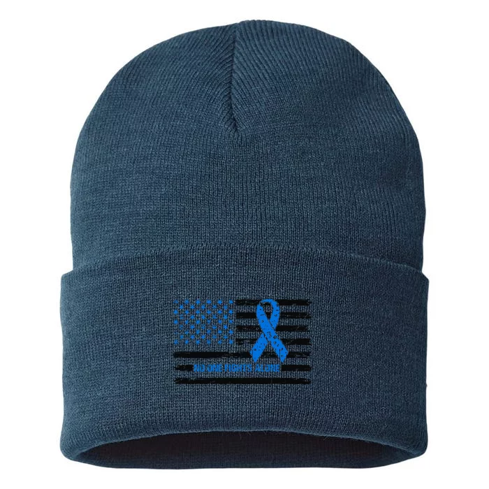 Colon Cancer Awareness Sustainable Knit Beanie