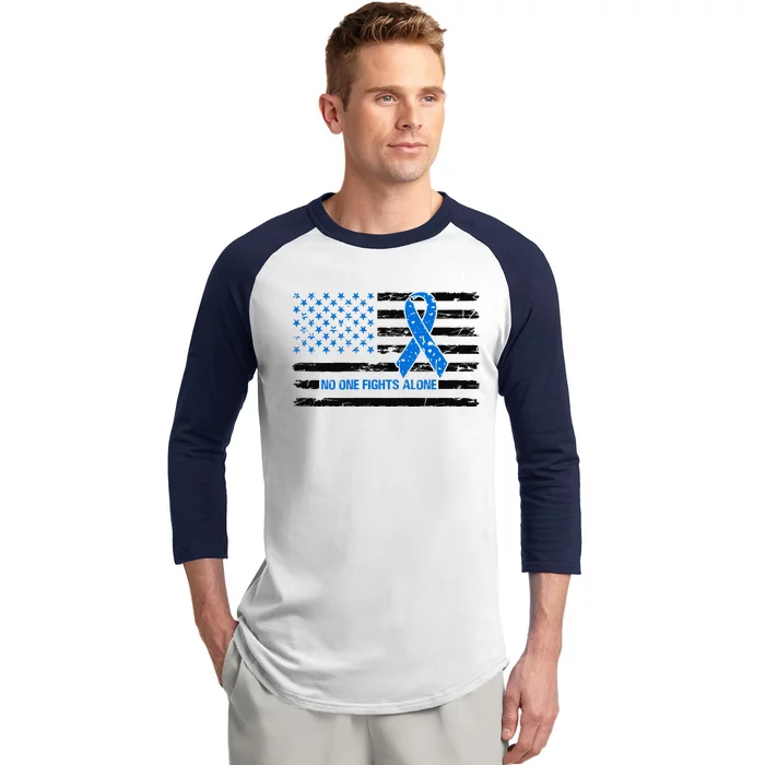 Colon Cancer Awareness Baseball Sleeve Shirt