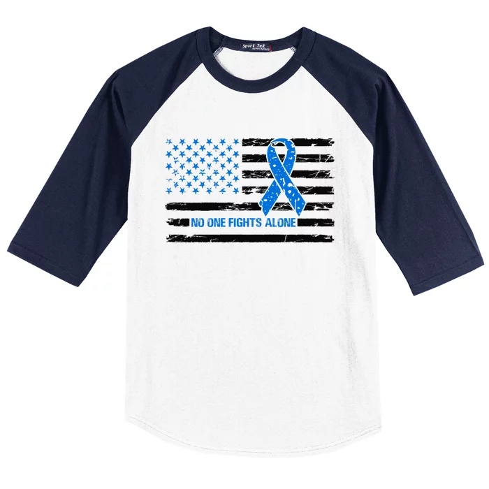 Colon Cancer Awareness Baseball Sleeve Shirt