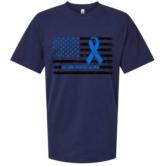 Colon Cancer Awareness Sueded Cloud Jersey T-Shirt