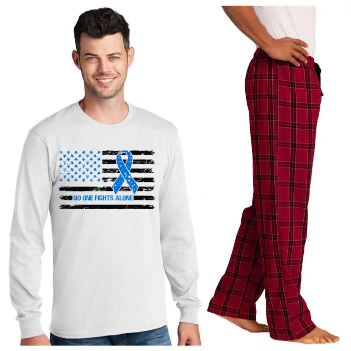 Colon Cancer Awareness Long Sleeve Pajama Set