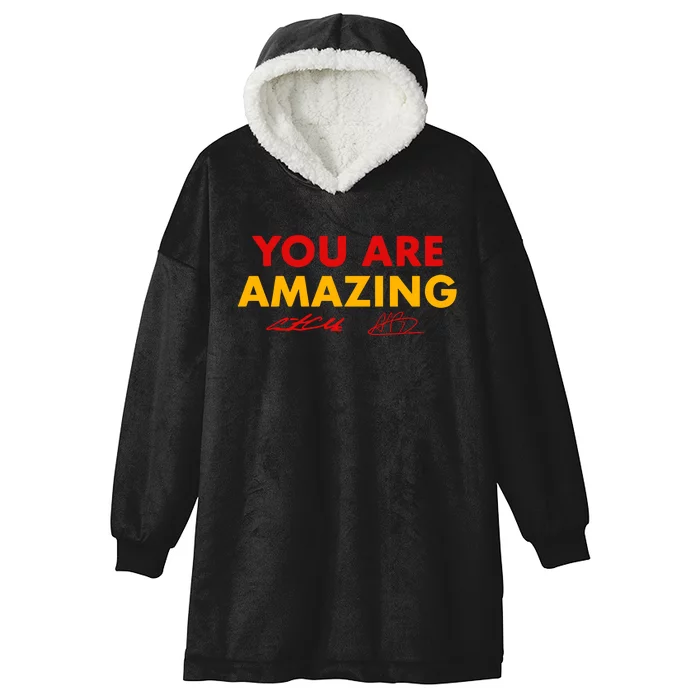 C.A.I.T.L.I.N Clark & Aliyah Boston You Are Amazing Hooded Wearable Blanket