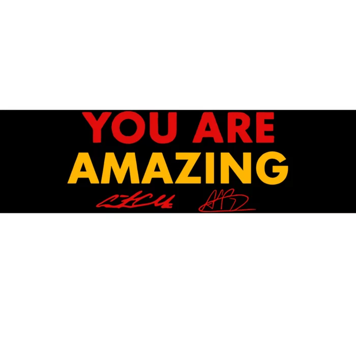 C.A.I.T.L.I.N Clark & Aliyah Boston You Are Amazing Bumper Sticker