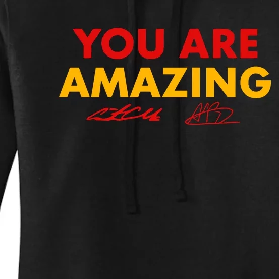 C.A.I.T.L.I.N Clark & Aliyah Boston You Are Amazing Women's Pullover Hoodie