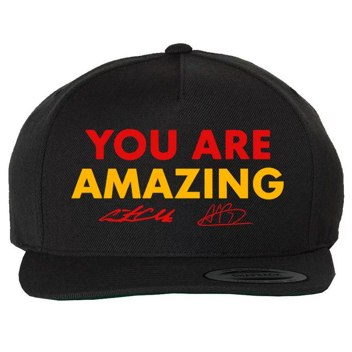 C.A.I.T.L.I.N Clark & Aliyah Boston You Are Amazing Wool Snapback Cap