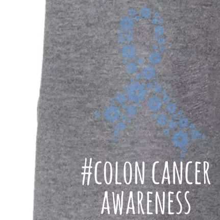 Colon Cancer Awareness Ribbon Doggie 3-End Fleece Hoodie